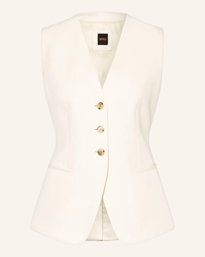 HUGO BOSS Blazerweste JAVESTA Ecru