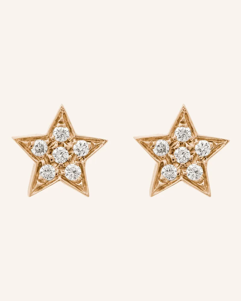 CADA Ohrstecker TINY STAR Roségold