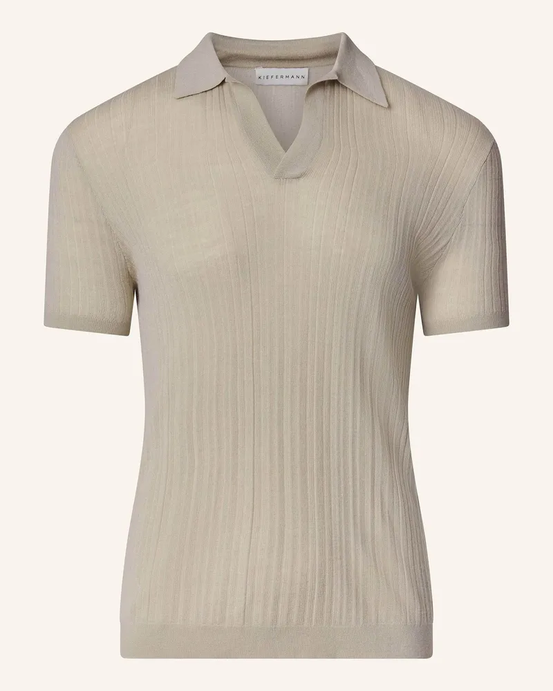 KIEFERMANN Strick-Poloshirt Bortiso Aus Merino beige Beige