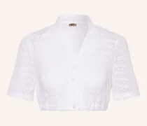 Dirndlbluse Aus Spitze weiss