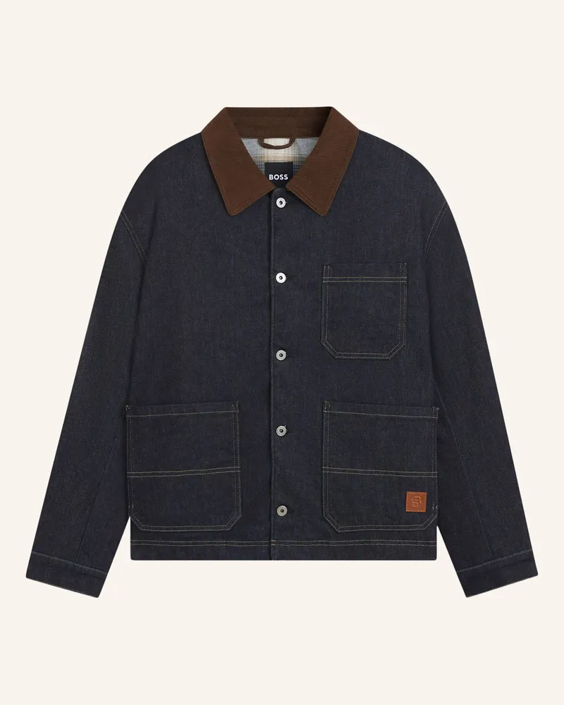 HUGO BOSS Casual Jacke C-IRONHIDE Dunkelblau