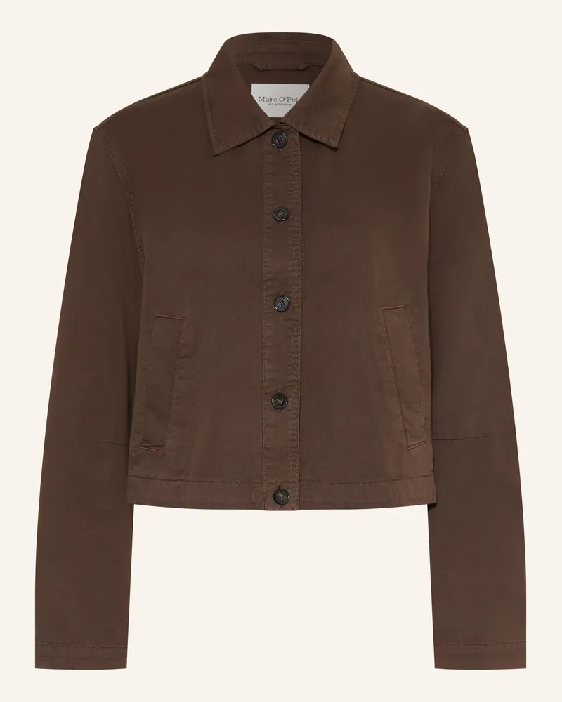 Marc O'Polo Overshirt braun Dunkelbraun