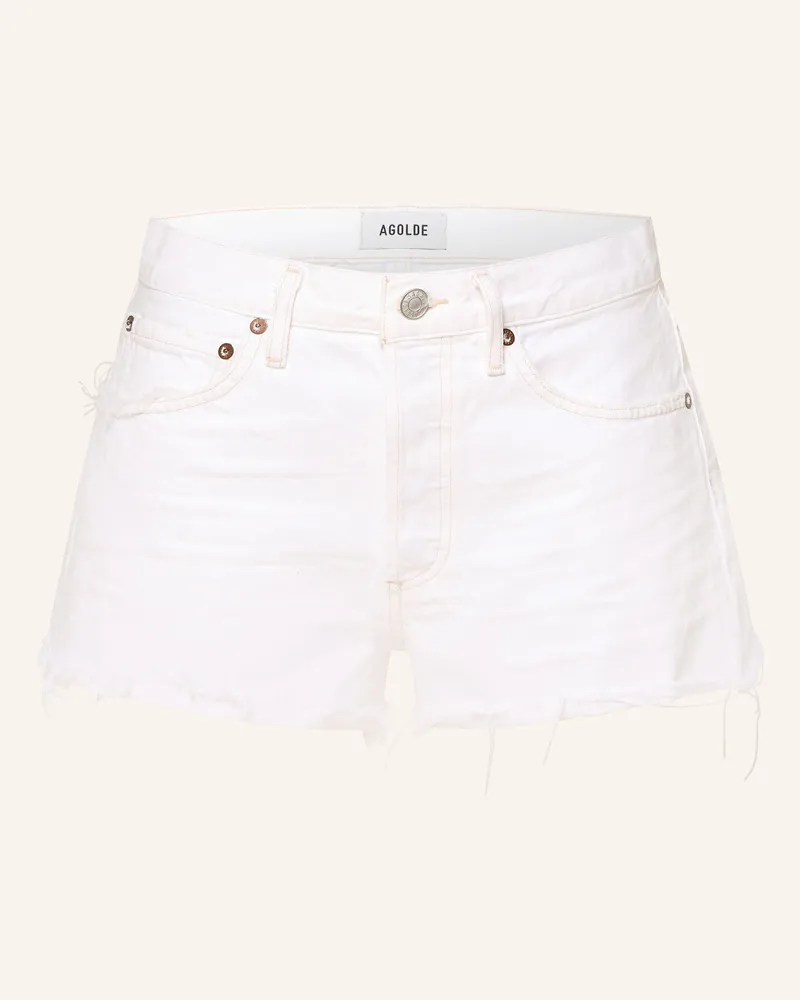 AGOLDE Jeansshorts Parker Short weiss Repose