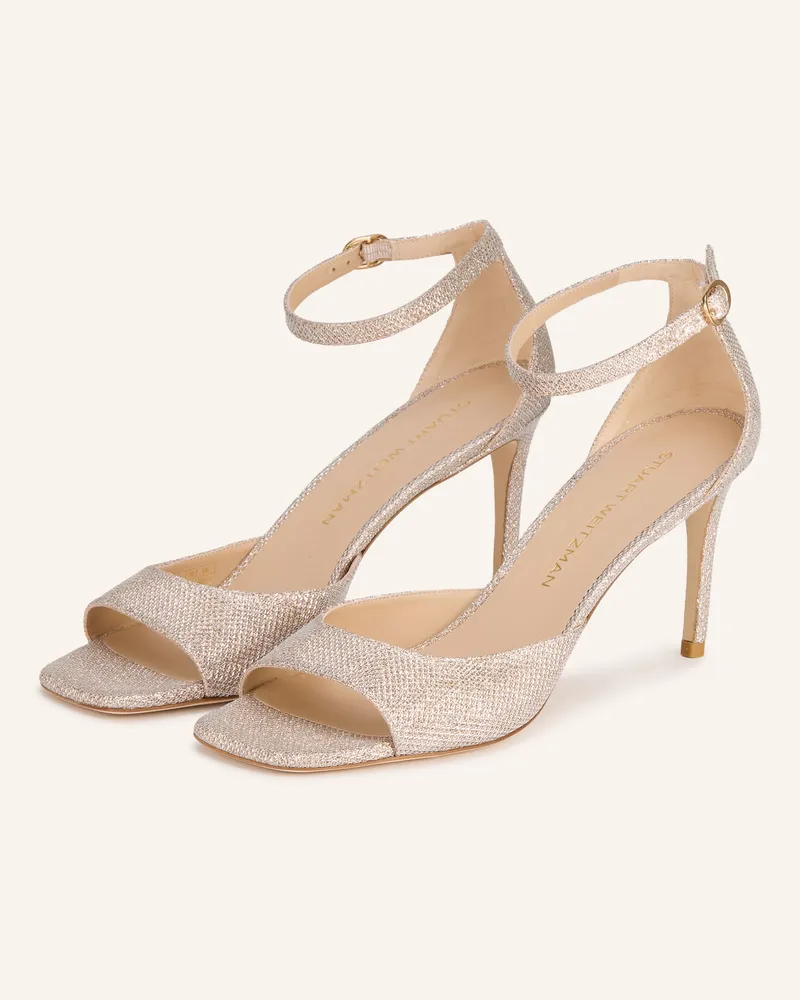 Stuart Weitzman Sandaletten NUDISTIA Silber