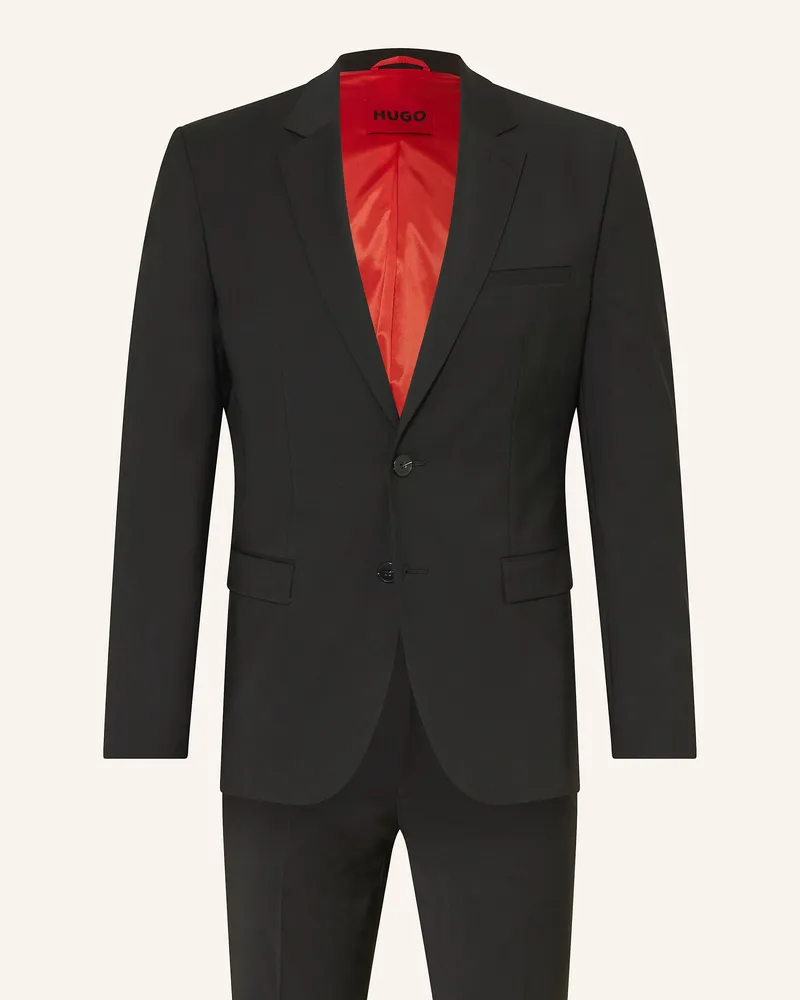 HUGO BOSS Anzug ARTI-HESTEN Extra Slim Fit Schwarz