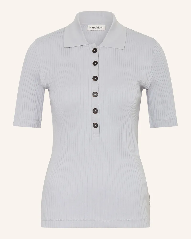 Marc O'Polo Strick-Poloshirt grau Grau