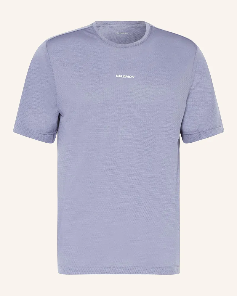 Salomon Laufshirt SHKOUT CORE Blaugrau