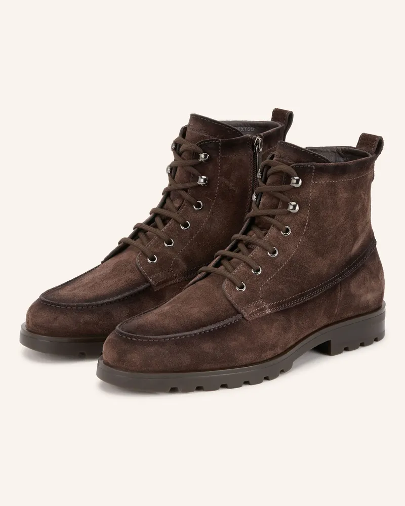 Santoni Schnürboots Flair braun Dunkelbraun