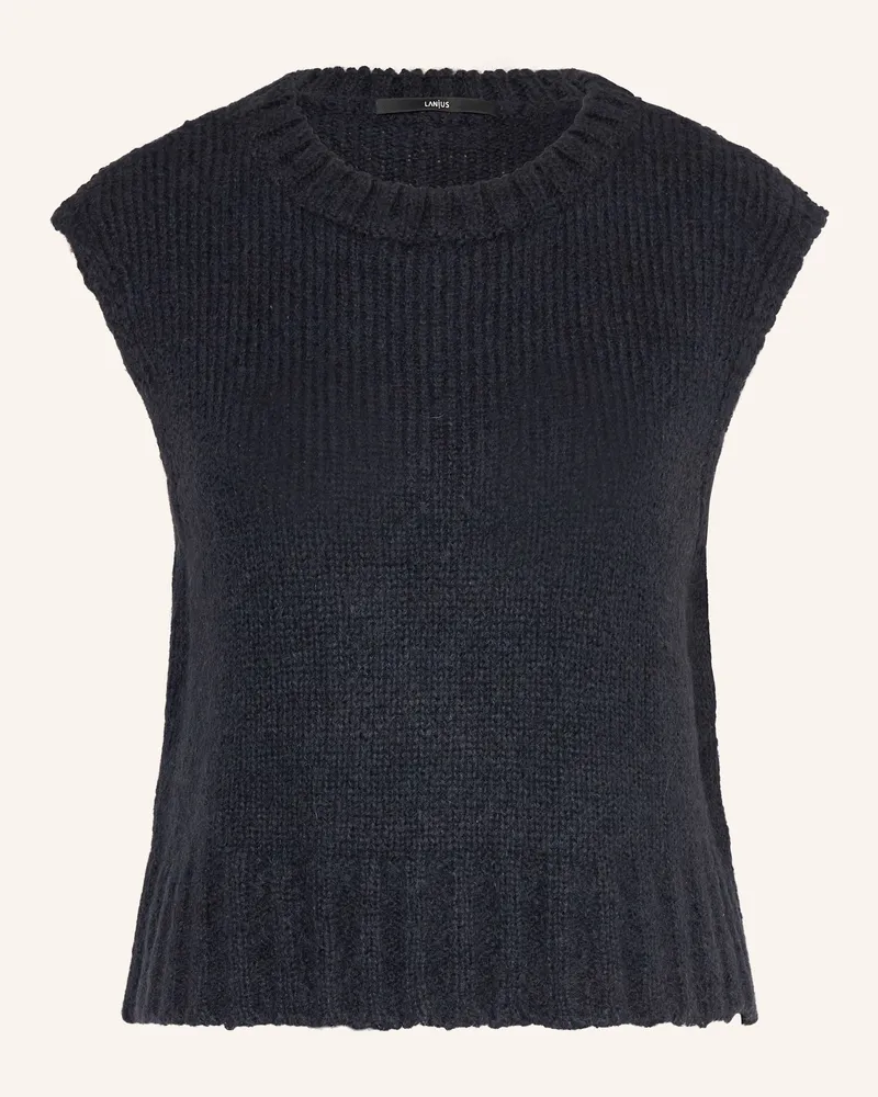 Lanius Pullunder Mit Alpaka blau Dunkelblau