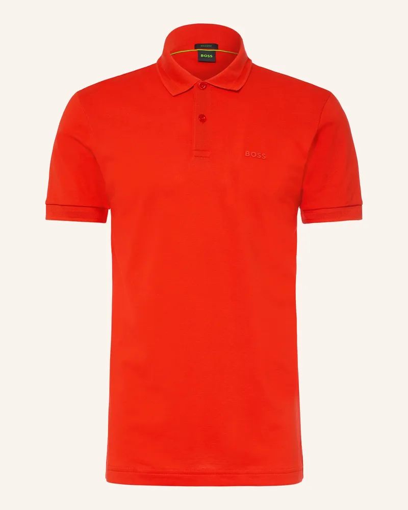 HUGO BOSS Piqué-Poloshirt Pio rot Rot
