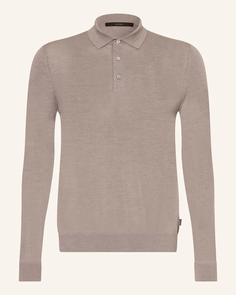 windsor. Strick-Poloshirt NANDO Beige