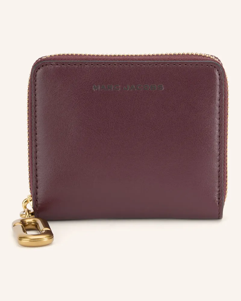 Marc Jacobs Geldbörse The Scene Slim Compact Wallet rot Dunkelrot