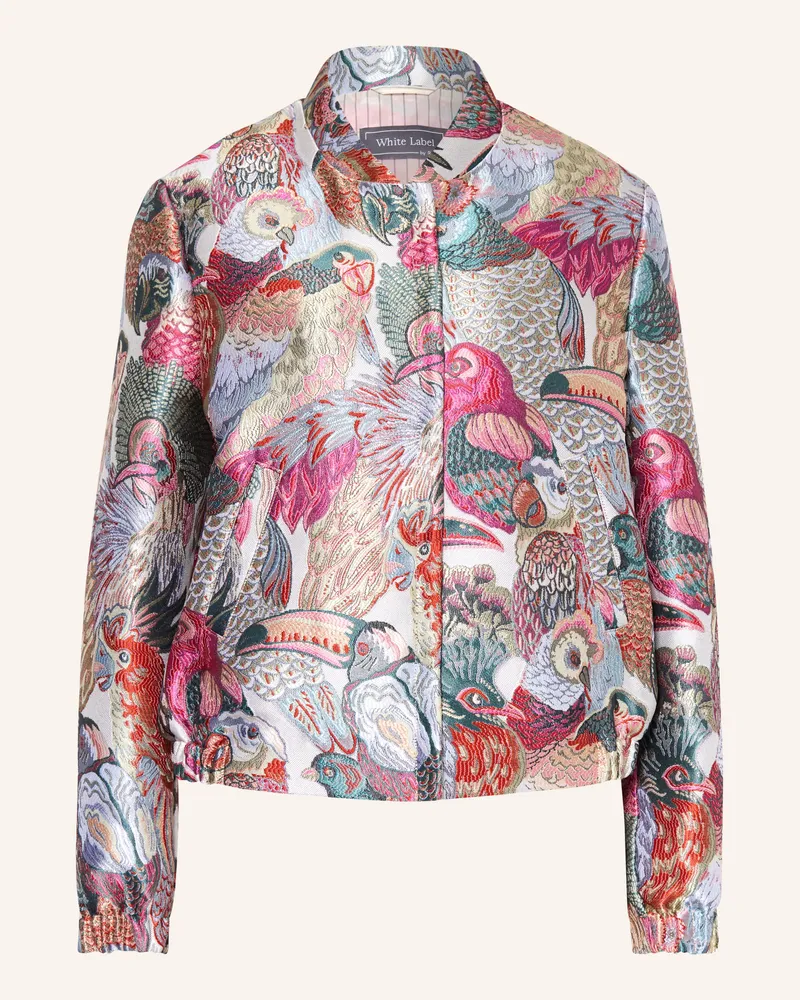 White Label Jaquard-Blouson Hellblau