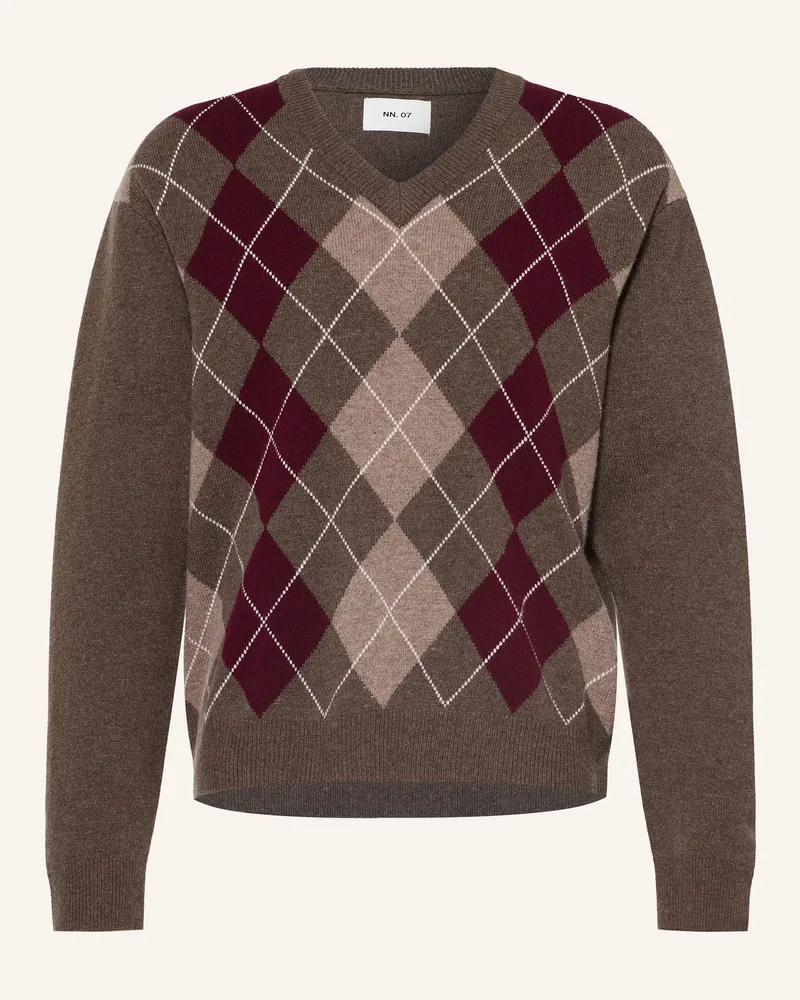 NN 07 Pullover Otto rot Dunkellila