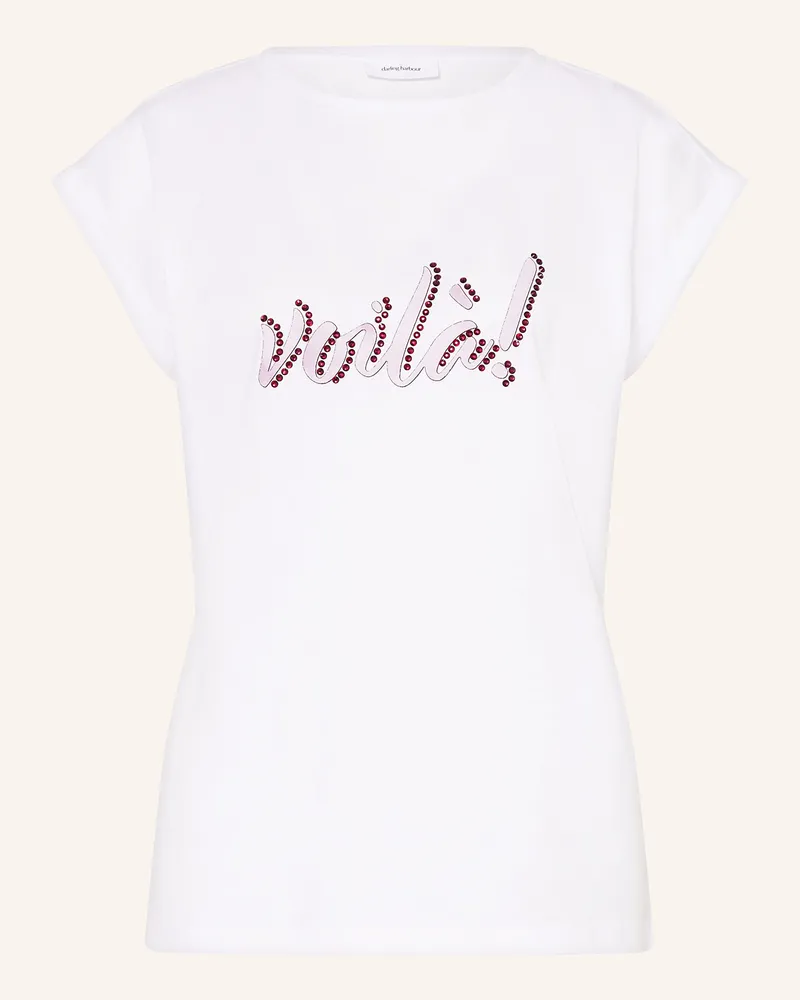 Darling Harbour T-Shirt mit Schmucksteinen Weiss