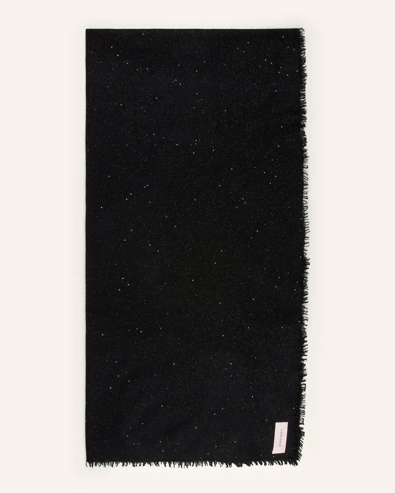 Puschoen Cashmere-Schal Mit Pailletten schwarz Schwarz
