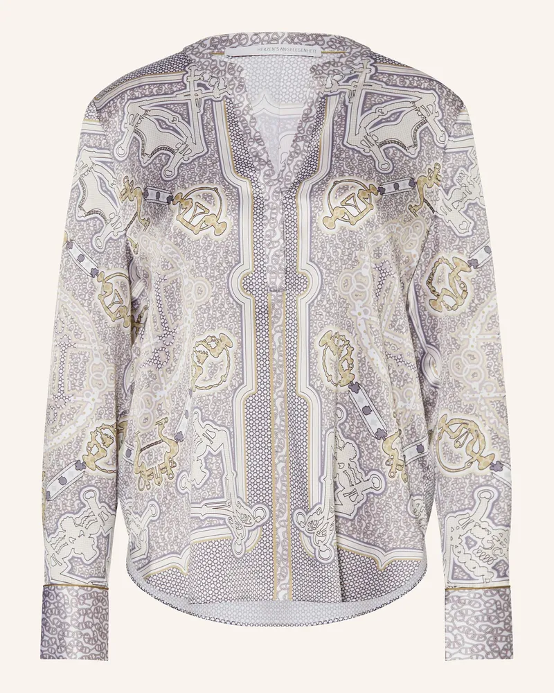 Herzen's Angelegenheit Blusenshirt aus Seide Taupe