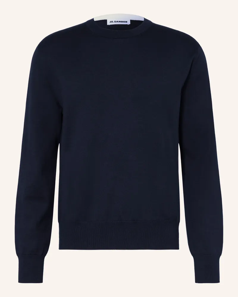 Jil Sander Pullover blau Dunkelblau