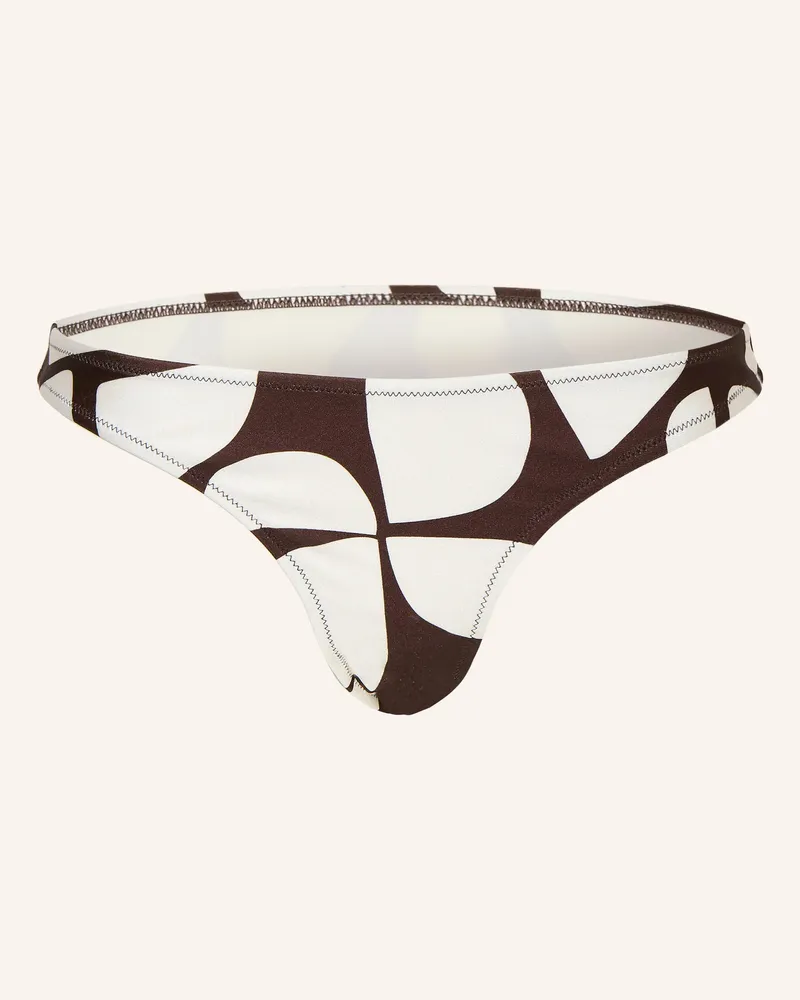 Mrs & HUGS High-Waist-Bikini-Hose braun Dunkelbraun