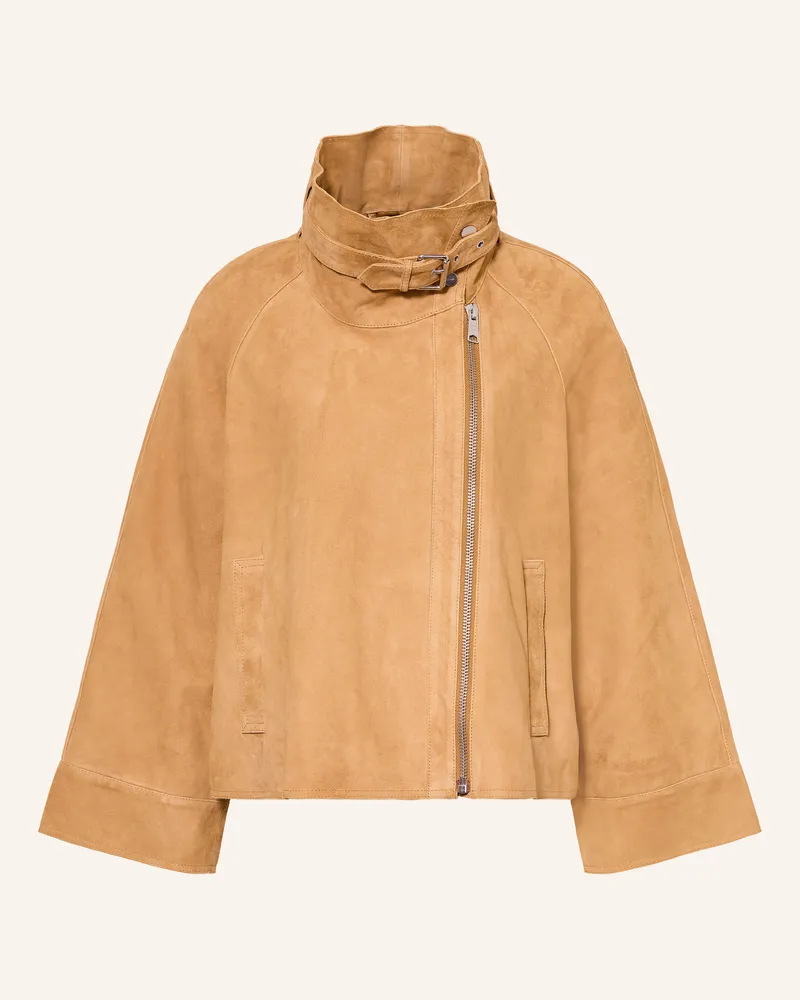 AllSaints Lederjacke RHODES Camel