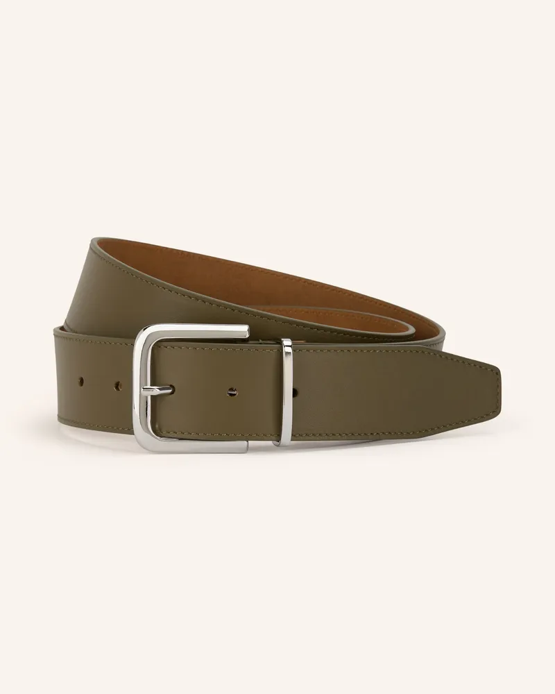 FRANKIE Shop Ledergürtel Sarno gruen Khaki