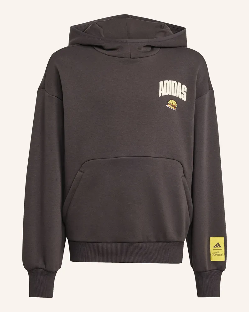 adidas ADIDAS THE SIMPSONS KAPUZEN-SWEATSHIRT KINDER Braun