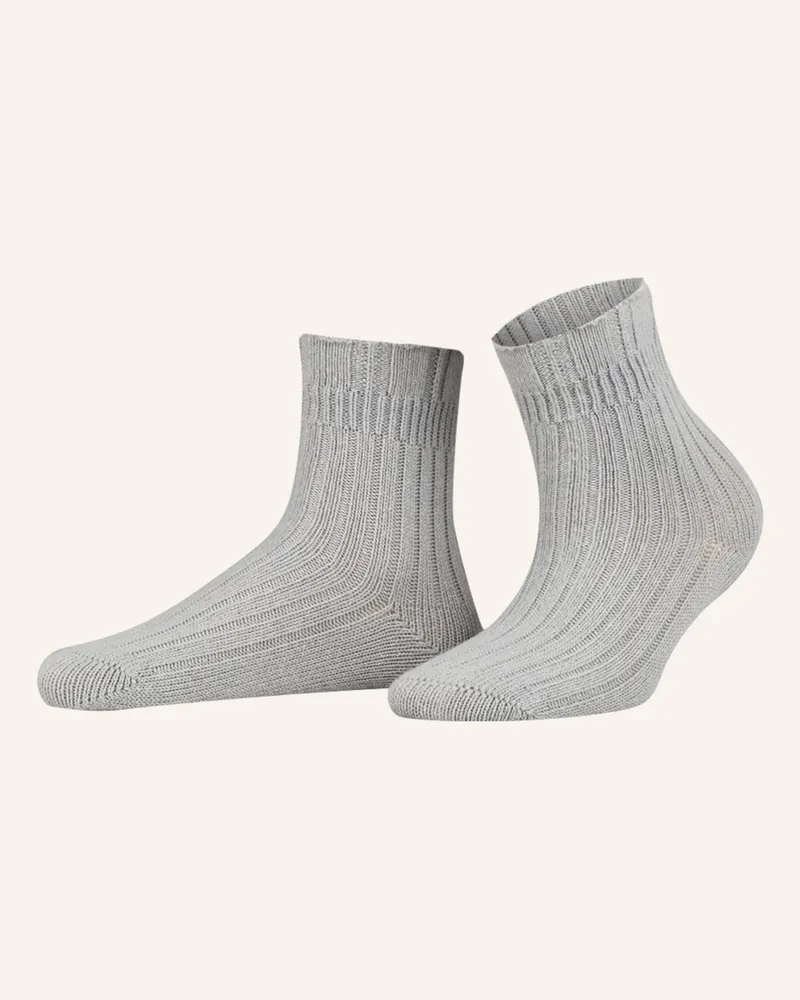 Falke Socken BEDSOCK RIB Hellgrau