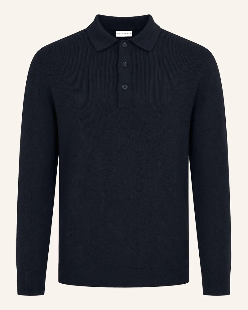 KIEFERMANN Poloshirt Imano Aus Merino blau Blau