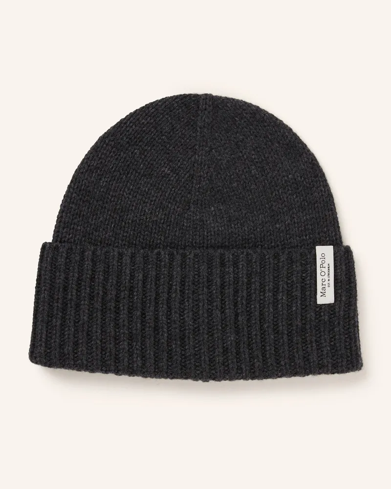 Marc O'Polo Mütze grau Dunkelgrau