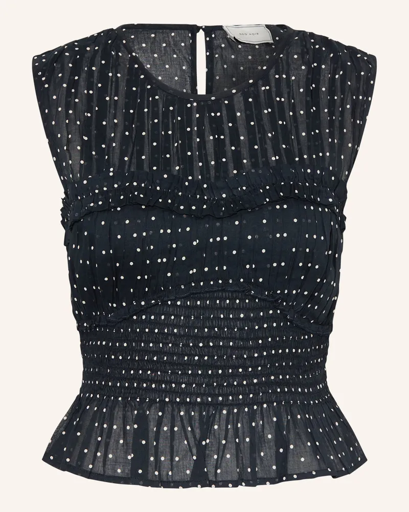 Neo Noir Top Tiril Mit Rüschen schwarz Schwarz
