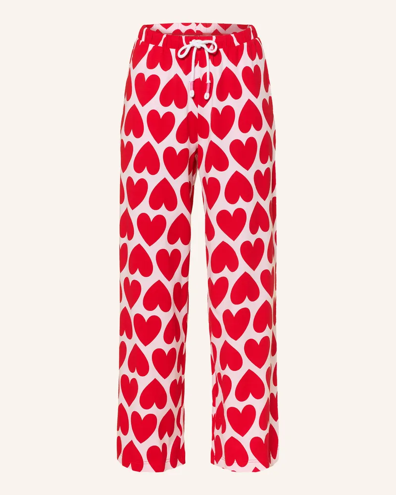 Mey Schlafhose Serie Sugar Hearts rot Rot