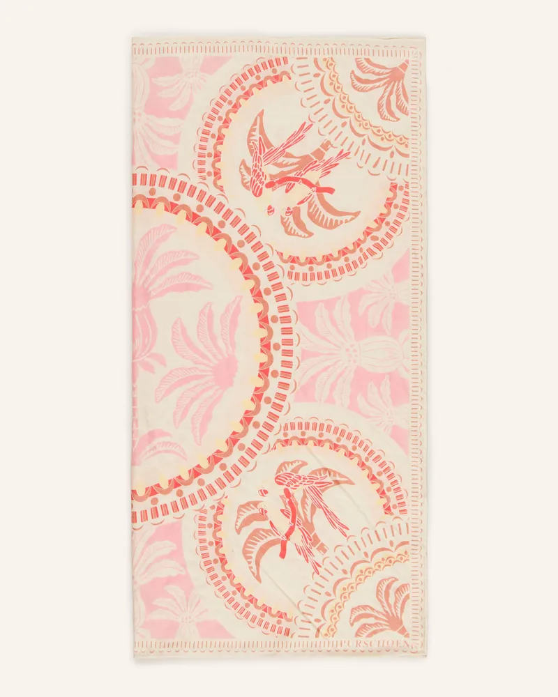 Puschoen Seidentuch rosa Creme