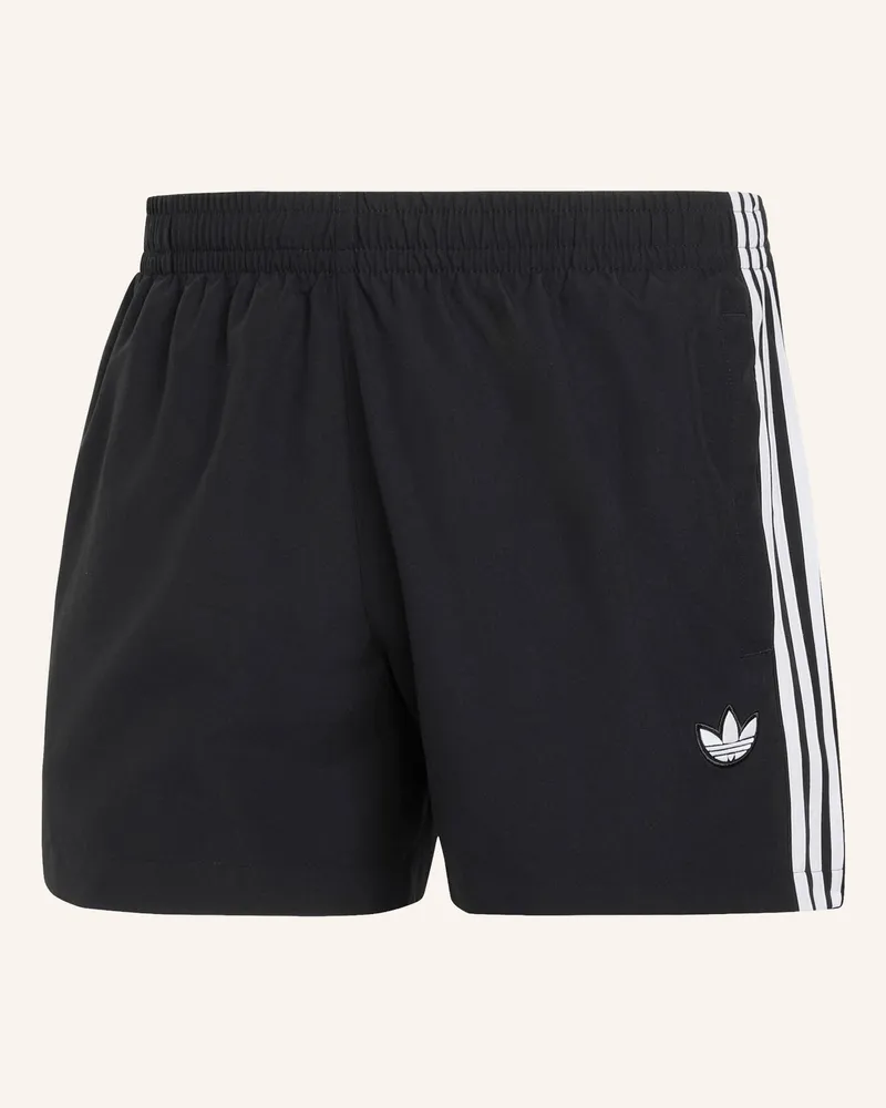 adidas Badeshorts 3-Streifen schwarz Schwarz