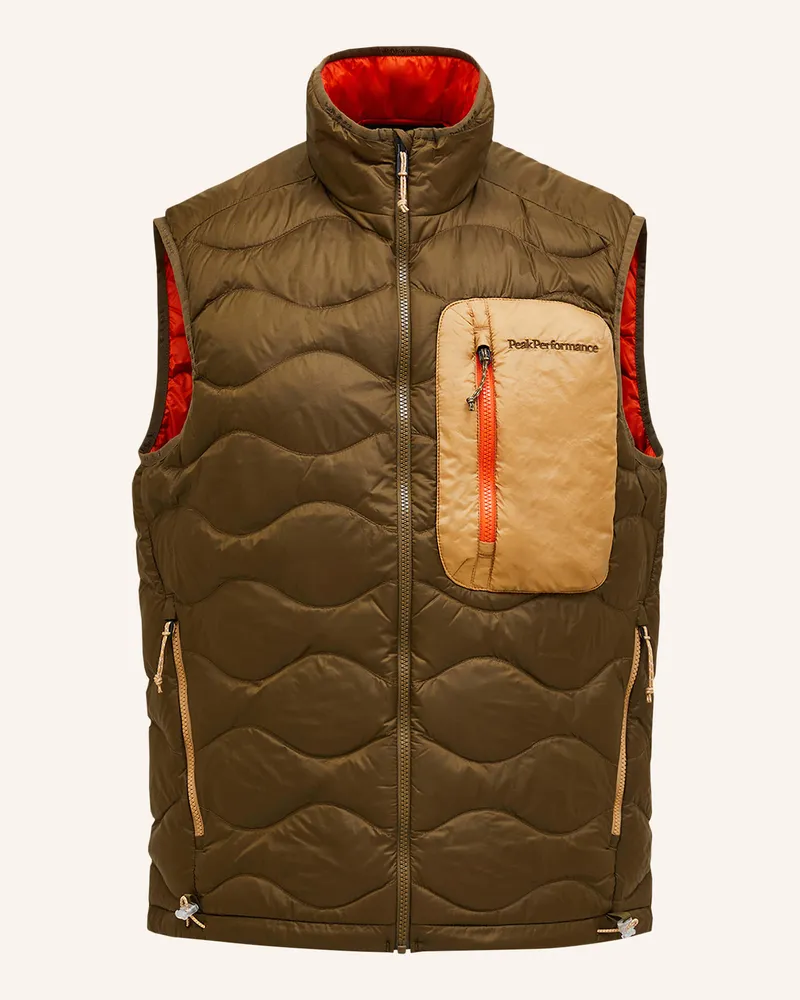 Peak Performance Daunenweste UTILITY HELIUM Khaki