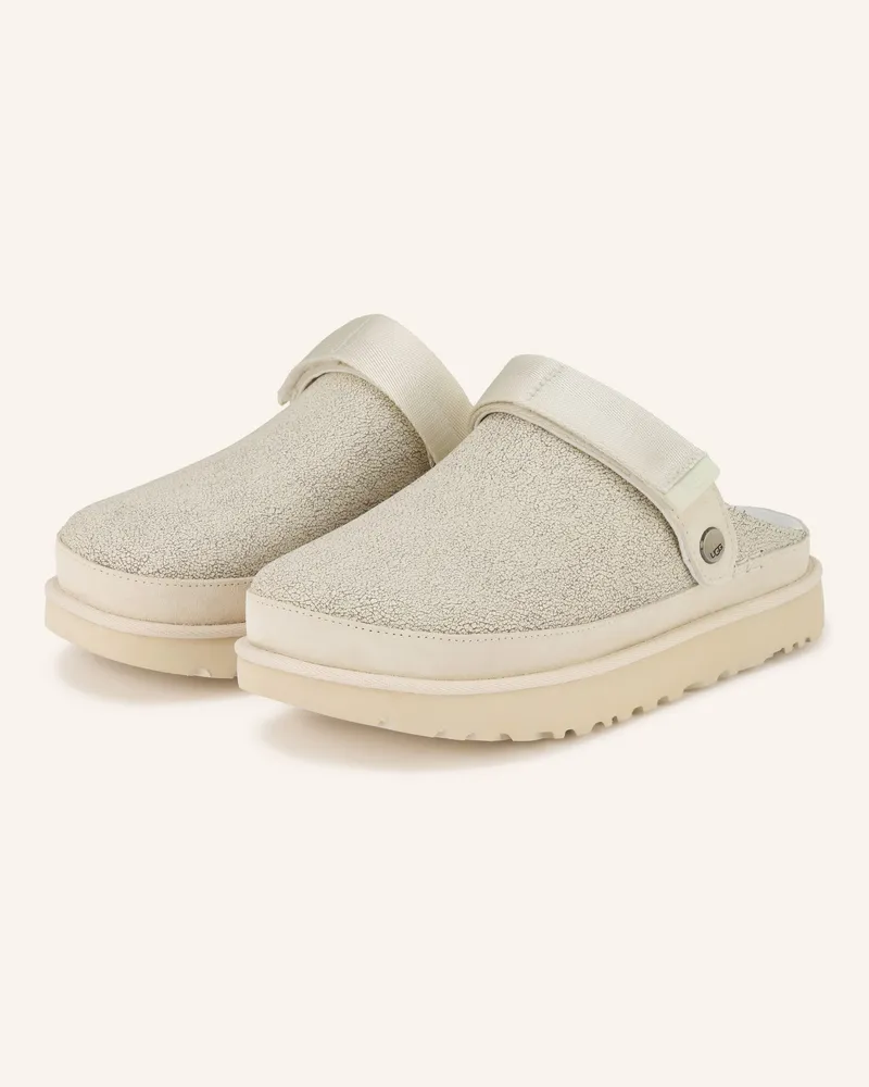 UGG Plateau-Pantoletten Goldenstar Crackle weiss Weiss