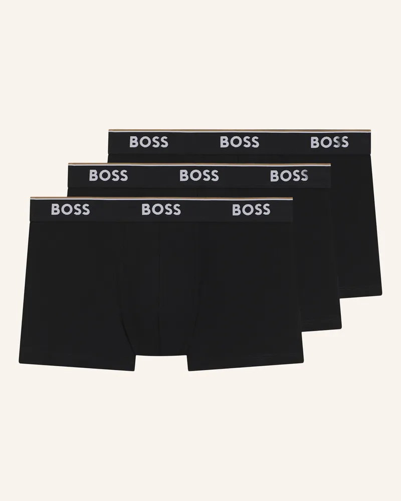 HUGO BOSS 3er-Pack Boxershorts POWER Schwarz