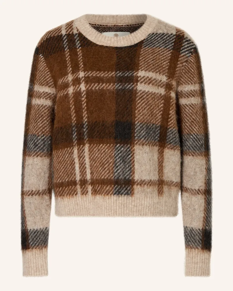 Barbour Pullover Glendyn Mit Alpaka beige Braun