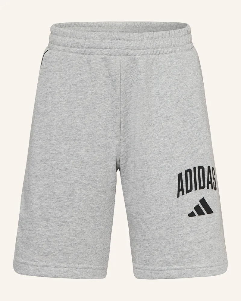adidas Sweatshorts SEASONAL ESSENRIALS COLLEGIATE TYPOGRAPHY Hellgrau