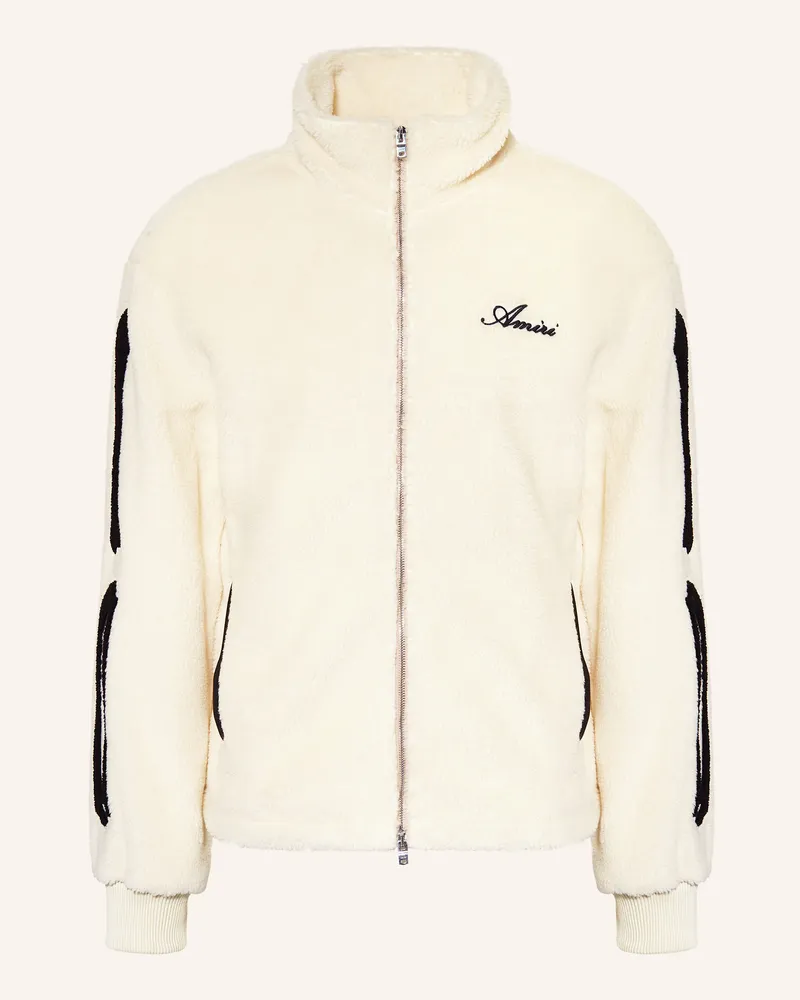 Amiri Teddyfell-Jacke BONES Weiss