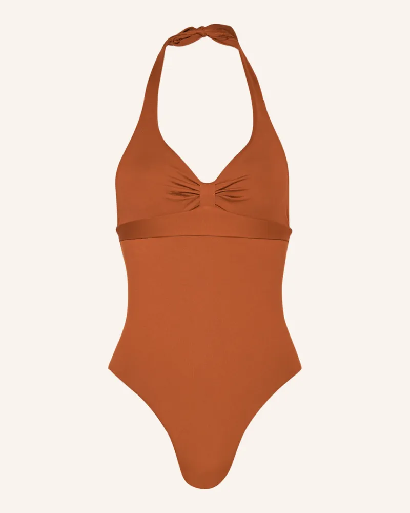 Max Mara Neckholder-Badeanzug CLELIA Braun