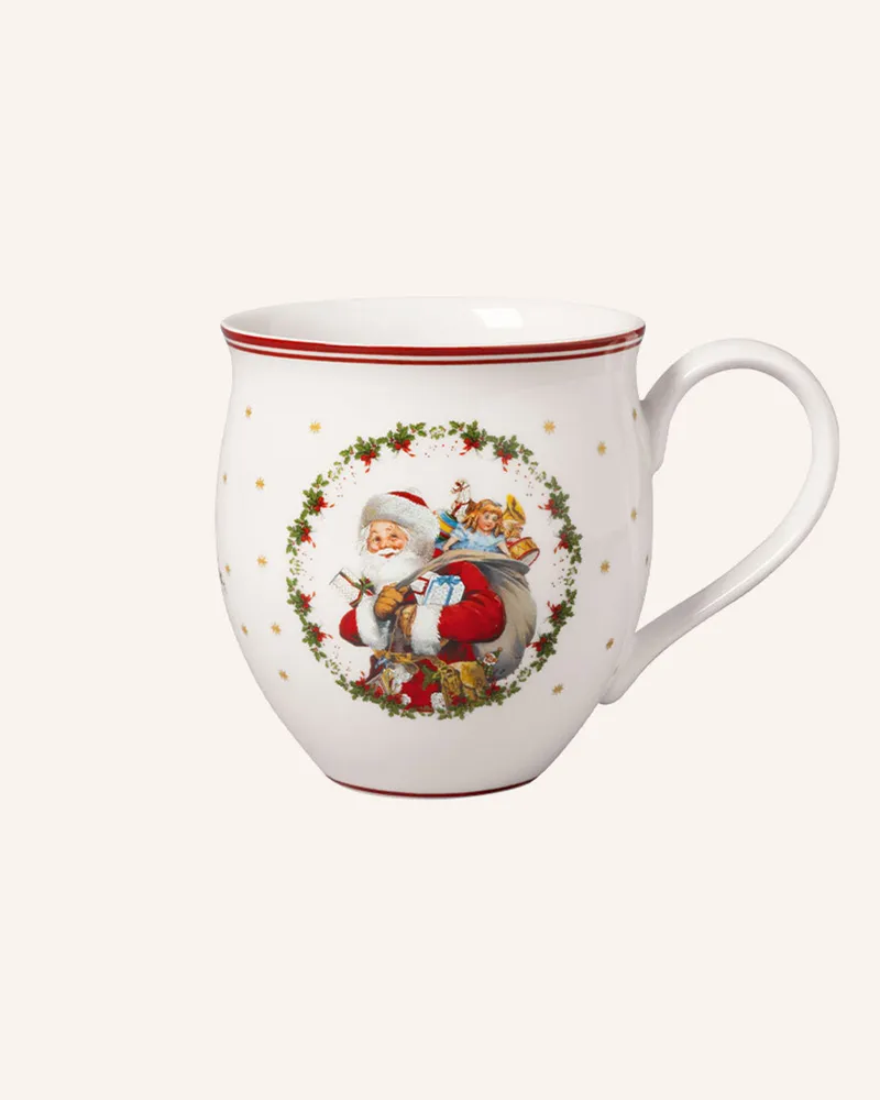 Villeroy & Boch Becher Mit Henkel, Santa & Engel Toy's Delight weiss Gelb