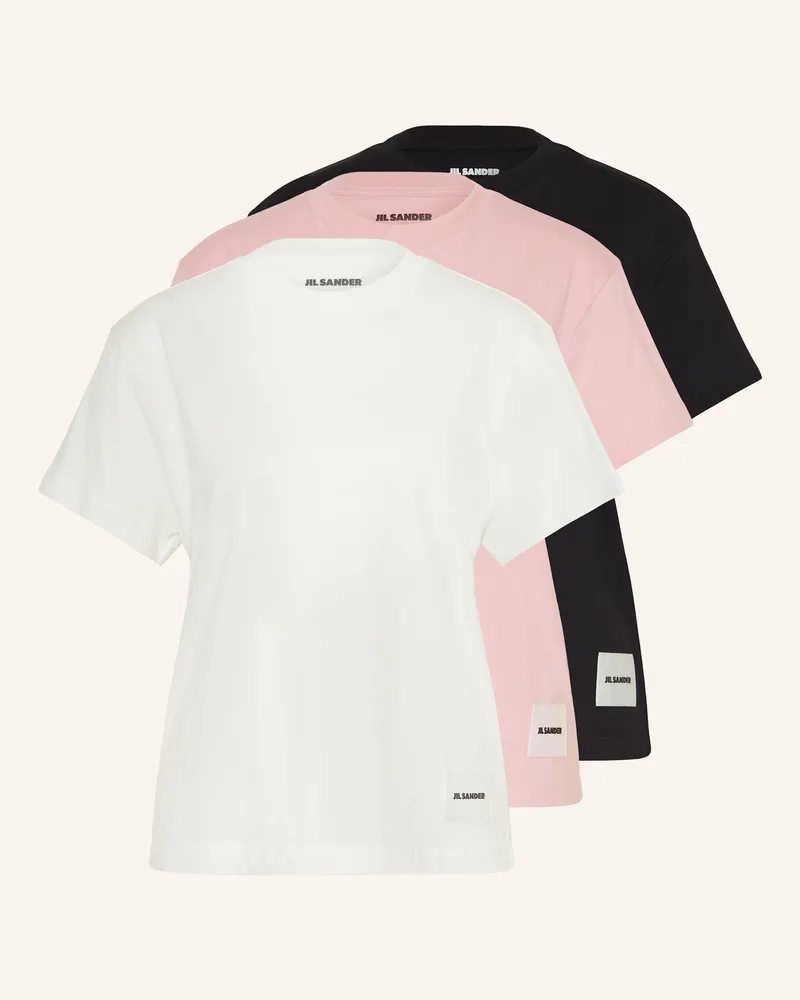 Jil Sander 3er-Pack T-Shirts Pink