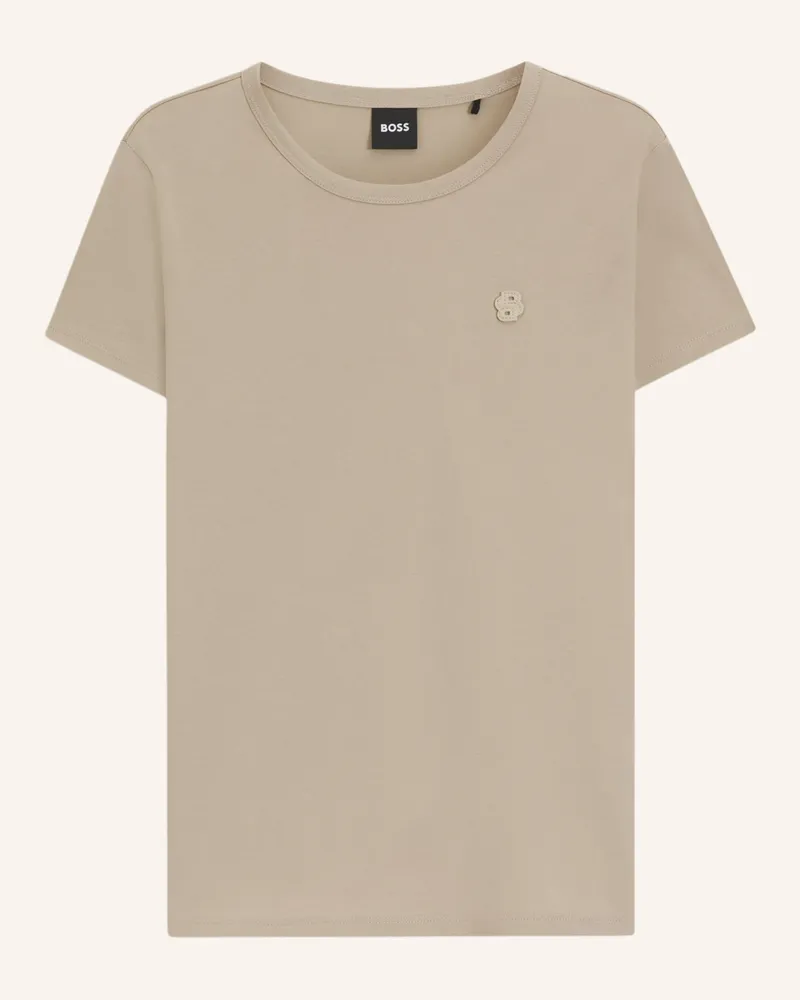 HUGO BOSS T-Shirt EVENTSA8 Slim Fit Beige