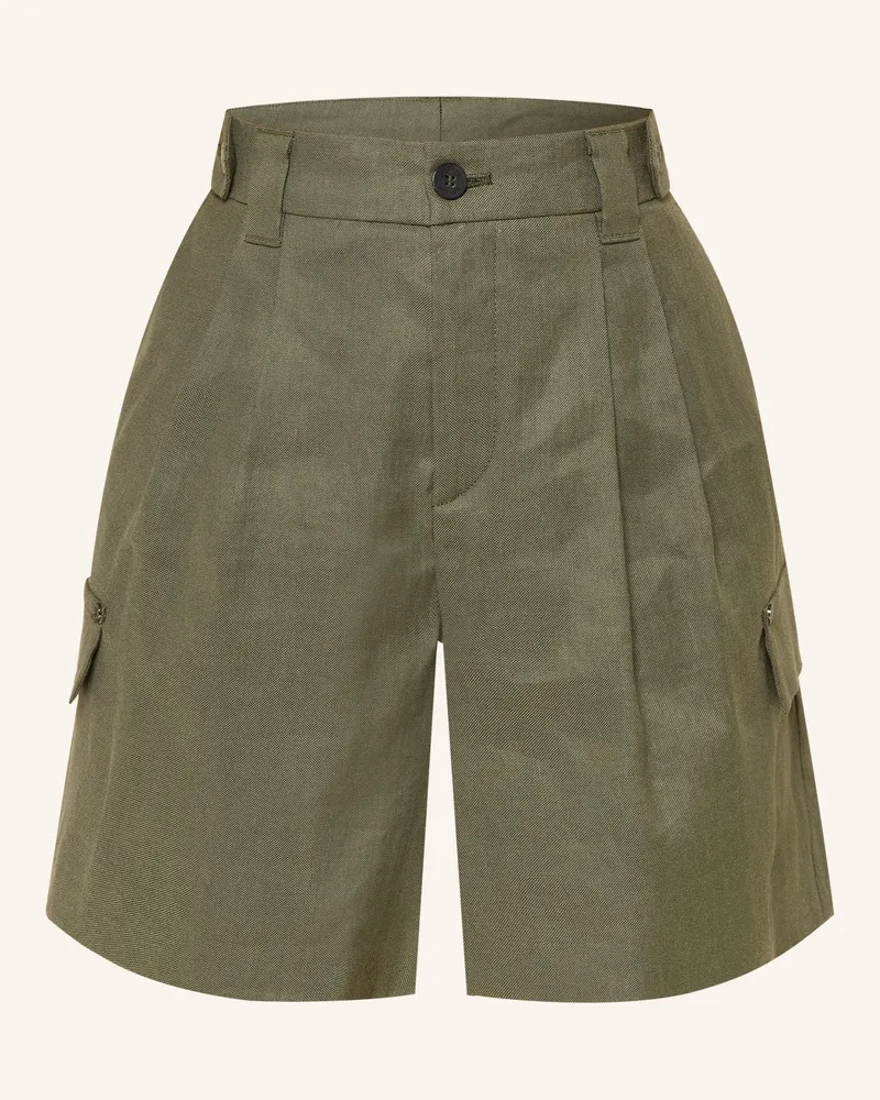 Bogner Shorts Hanny Mit Leinen gruen Dunkelgrün