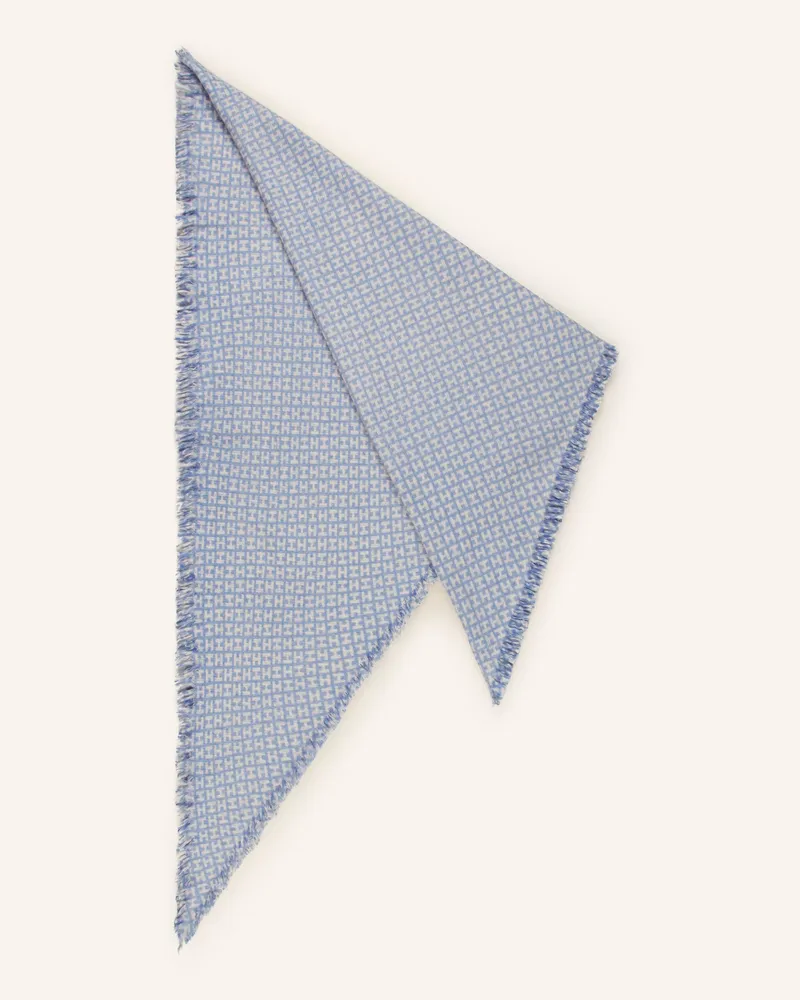 hemisphere Dreieckstuch aus Cashmere Blau