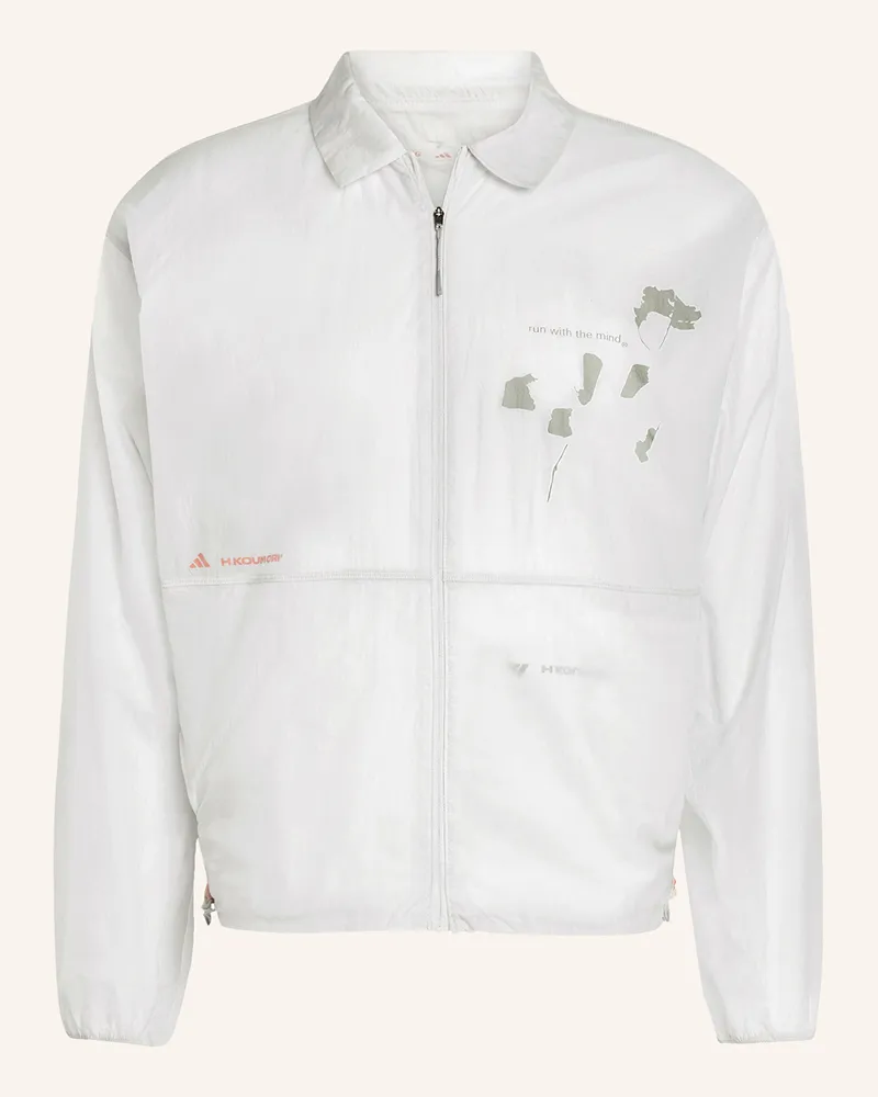 adidas Laufjacke ADI365 HERMANOS KOUMORI COACH Hellgrau