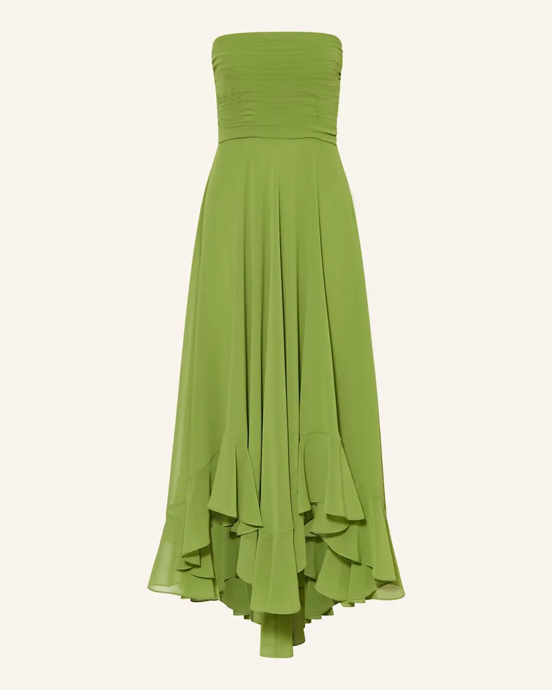 Retrofête Off-Shoulder-Kleid LOUISA mit Volants Grün