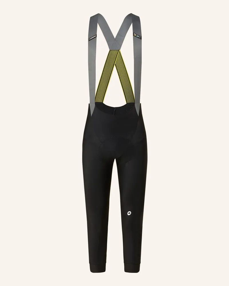 ASSOS Radhose MILLE GT KNICKERS C2 mit Trägern und gepolstertem Einsatz Schwarz