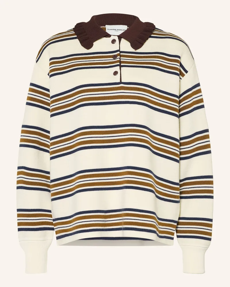 Claudie Pierlot Pullover Mit Rüschen beige Creme