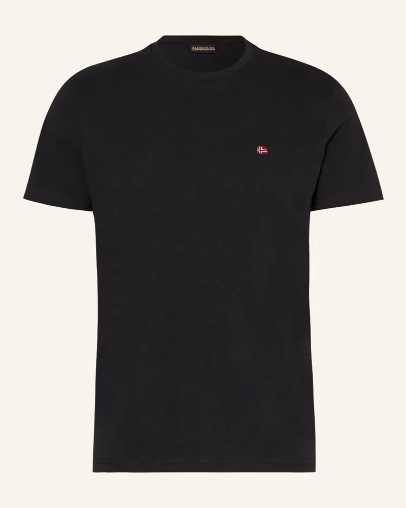 Napapijri T-Shirt Salis schwarz Schwarz
